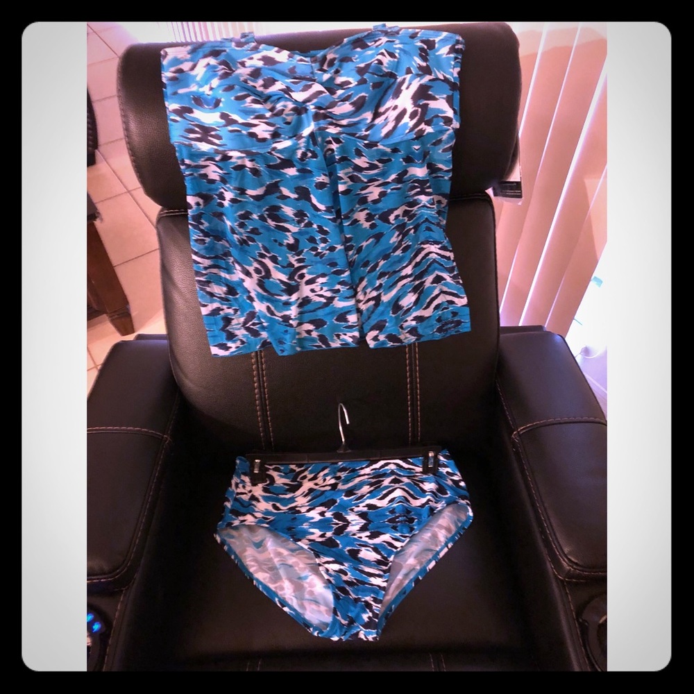 Plus size two piece bathing-suit
